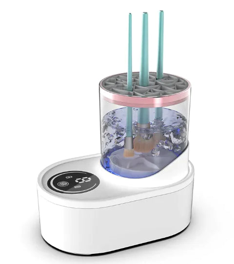 Electric Makeup Brush Cleaner & Stand USB Plug-in Portable Electric Makeup Brush Cleaner, 1 Count Electric Quick Makeup Brush Cleaning Machine, Makeup Brush Cleaning Tool for Home & Travel