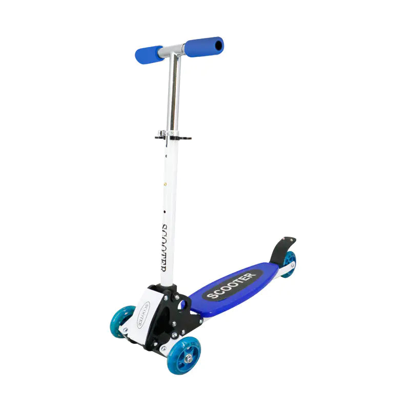 Folding Aluminum Alloy HOT BARGAINS Kids Three Wheel Move n Groove Scooter Blue & Pink Colour with TPR Comfort Handle Grip Lightweight Children's Scooter for Boy and Girl