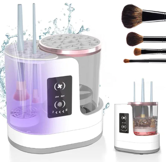 Electric Makeup Brush Cleaner & Stand USB Plug-in Portable Electric Makeup Brush Cleaner, 1 Count Electric Quick Makeup Brush Cleaning Machine, Makeup Brush Cleaning Tool for Home & Travel